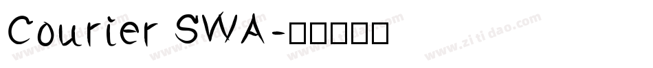 Courier SWA字体转换
